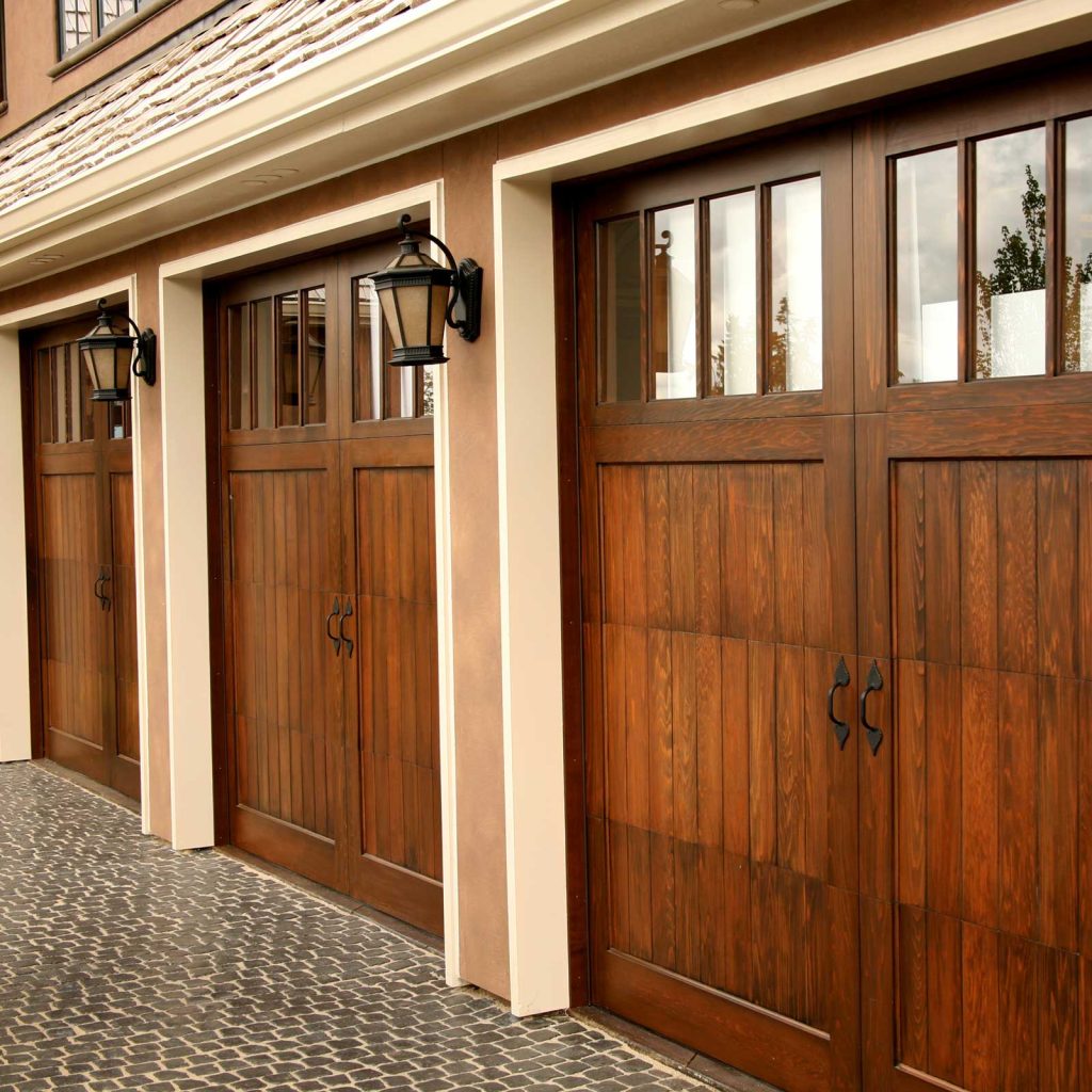 Sets of exterior timber doors